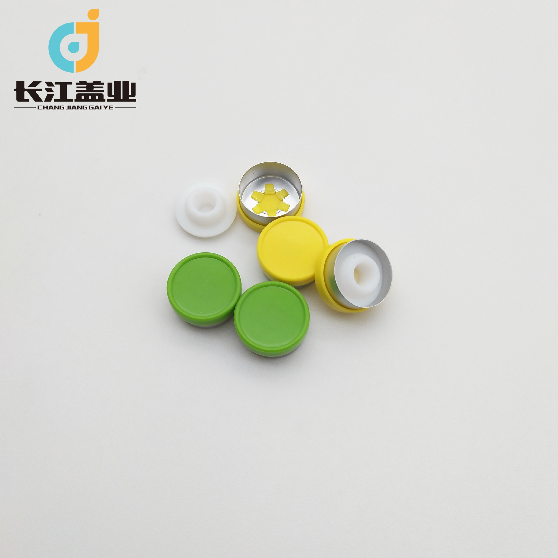 批发15mm口服液专用铝塑盖配套硅胶塞 26mm铝塑盖三件套撕拉盖厂