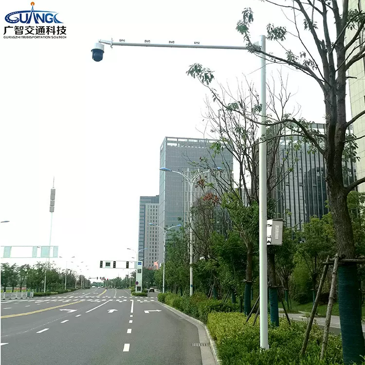 小区道路监控 交通监控杆件 悬臂 交通监控杆智能室外高清