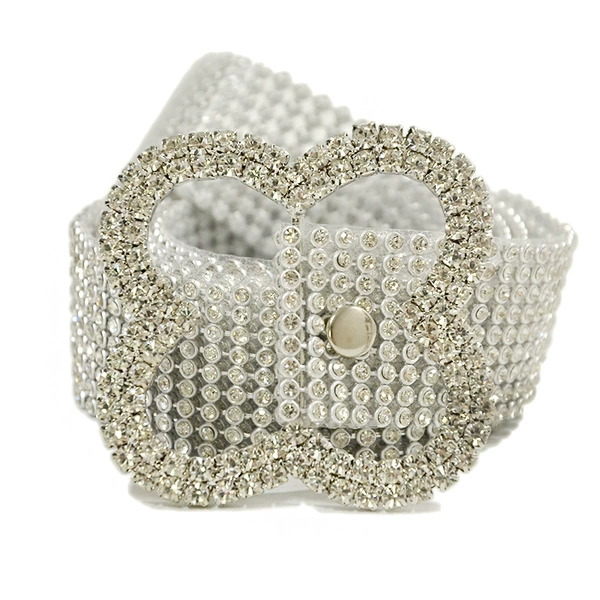 Flower 8 -character silver buckle