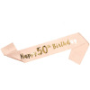 Birthday party gathering decoration props, etiquette shoulder strap rose gold Happy Birthday birthday ribbon