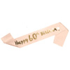 Birthday party gathering decoration props, etiquette shoulder strap rose gold Happy Birthday birthday ribbon