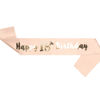 Birthday party gathering decoration props, etiquette shoulder strap rose gold Happy Birthday birthday ribbon