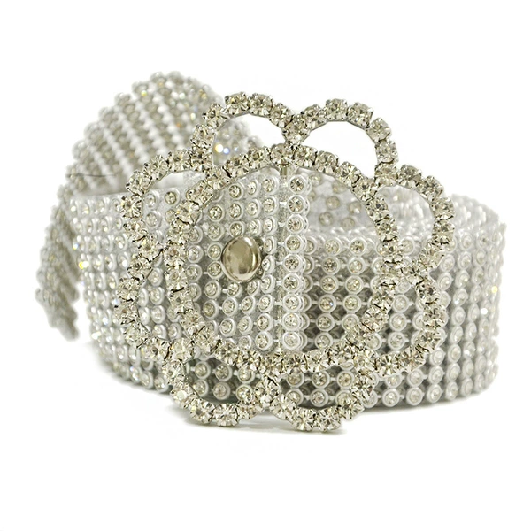 Sunflower silver buckle