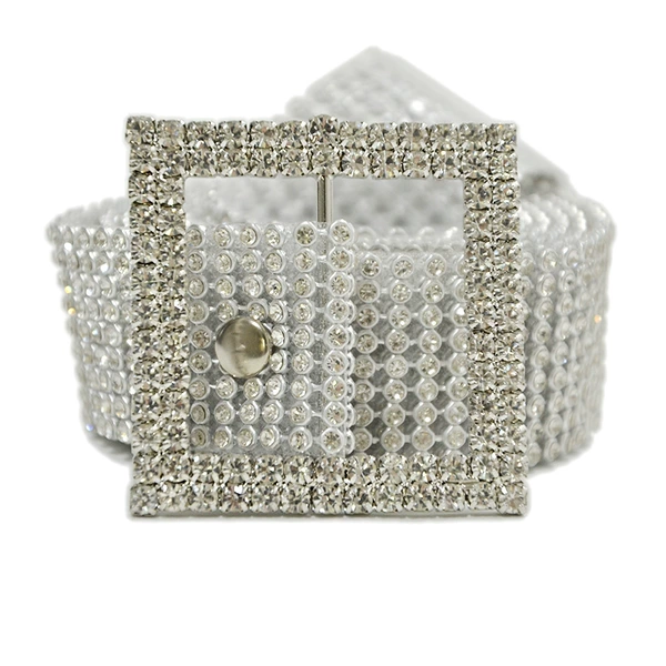 Square -shaped silver buckle