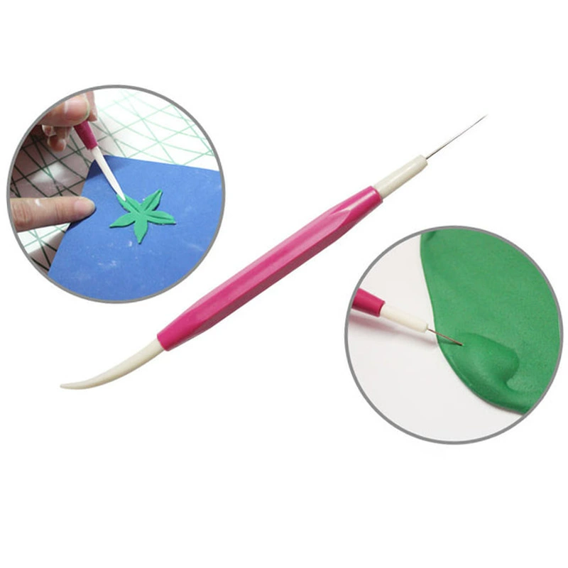 Flond sugar exhaust needle manufacturers spot stainless steel frosty cake punching modeling needle double head dual -use small roller knife