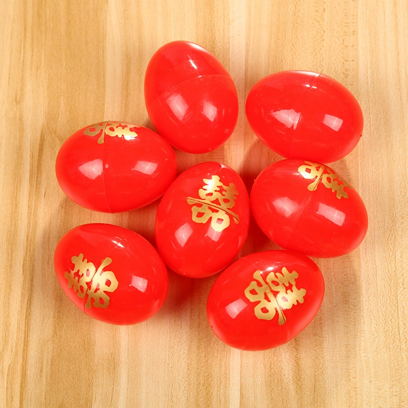 Оптовый продажа свадебных изделий plastic eggs shell large red hi-plear eggs shell baby full moon restaurant