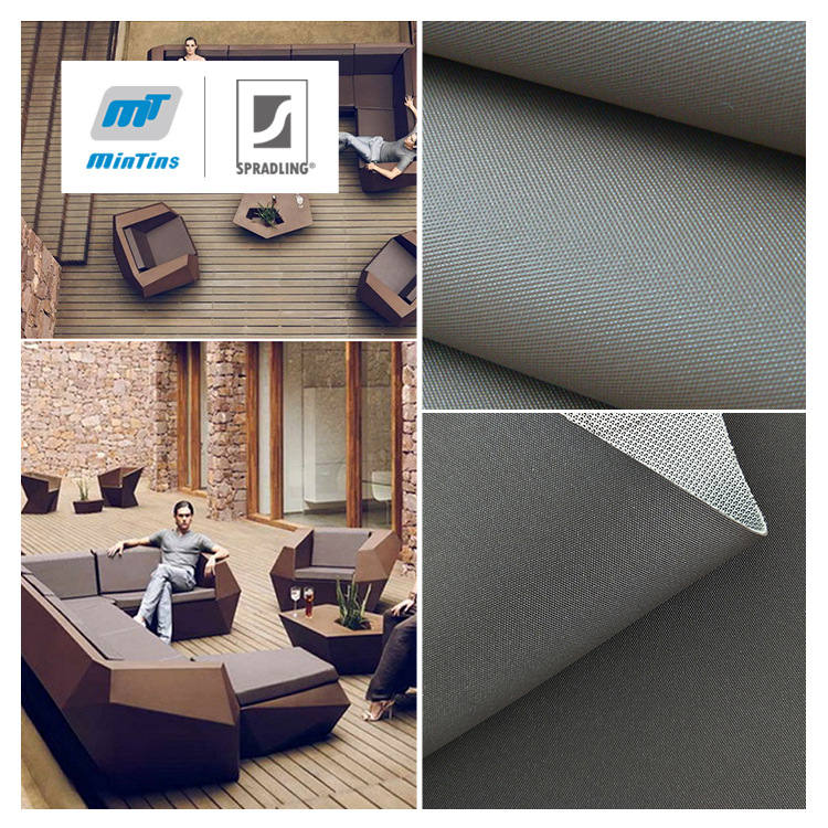 铭田进口户外皮革 耐晒易清洁不老化 仿布纹庭院沙发家具PVC皮革