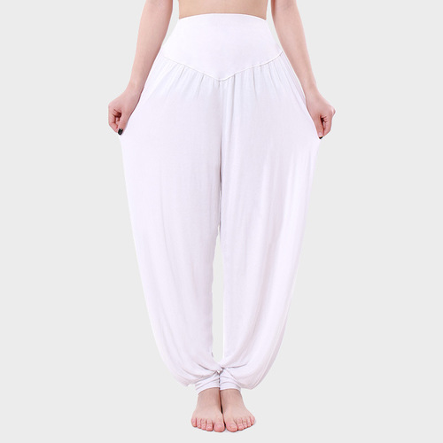 Loose European and American Mosquito-Repellent Lantern Pants Running Pants Modal Fitness Exercise Pants Ankle-Length Wear Slimming