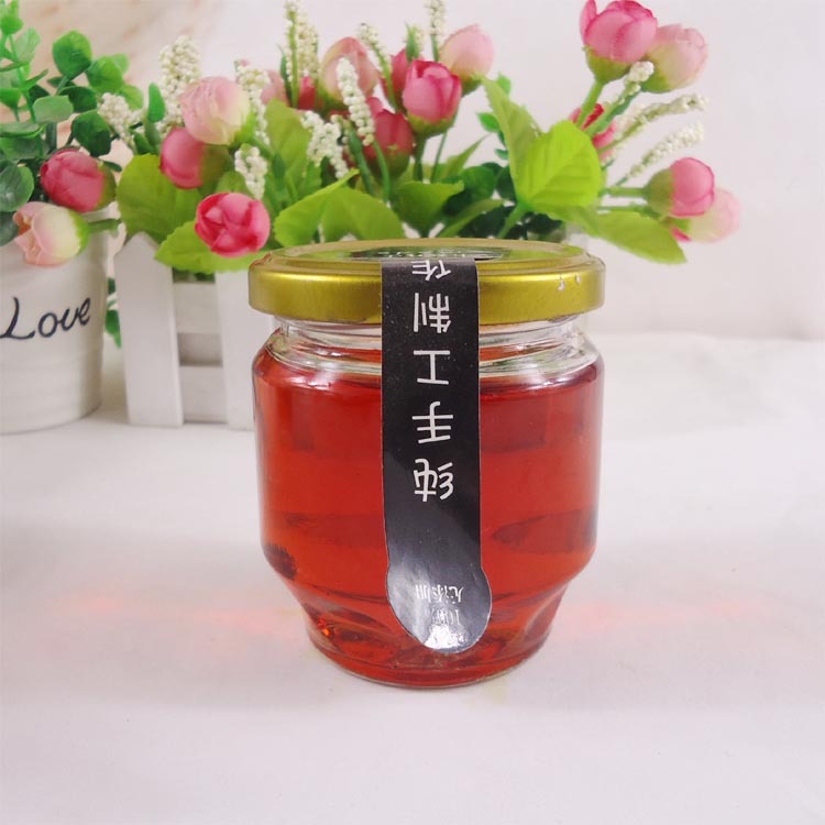 厂家直销150ml酱菜玻璃瓶泥螺瓶辣椒酱密封瓶玻璃果酱蜂蜜瓶现货