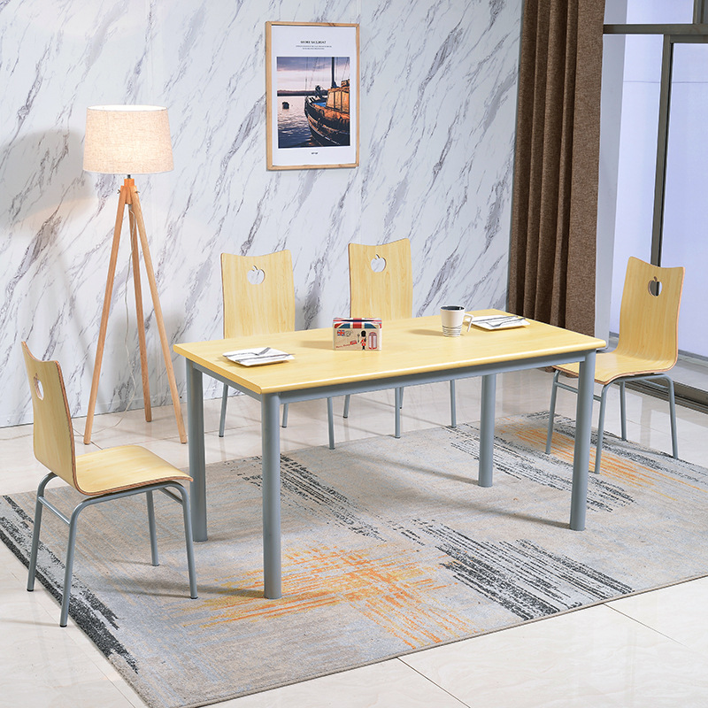 Restaurant and Cafeteria Combination Dining Tables and Chairs, Fast Food Dining Sets, Special Commercial Use for Milk Tea and Snack Bars