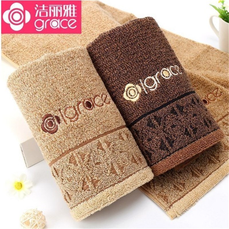 Jialiya Pure Cotton 110g Towel 8125 Thickeneded Sports Sweat Towel Adult Men and Women Dark Bath Towel Group Purchase