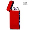 613 Dual -arc lighter charging windproof creative personality USB electronic cigarette lighter LED light electricity display male