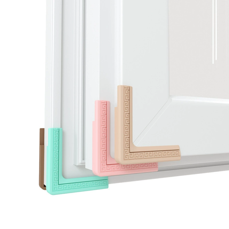 Можно вырезать китайский стиль окна анти-столкновения угол алюминиевого сплава Пластиковые стальные окна Угловой протектор Закаленное стекло рамка кромки полосы