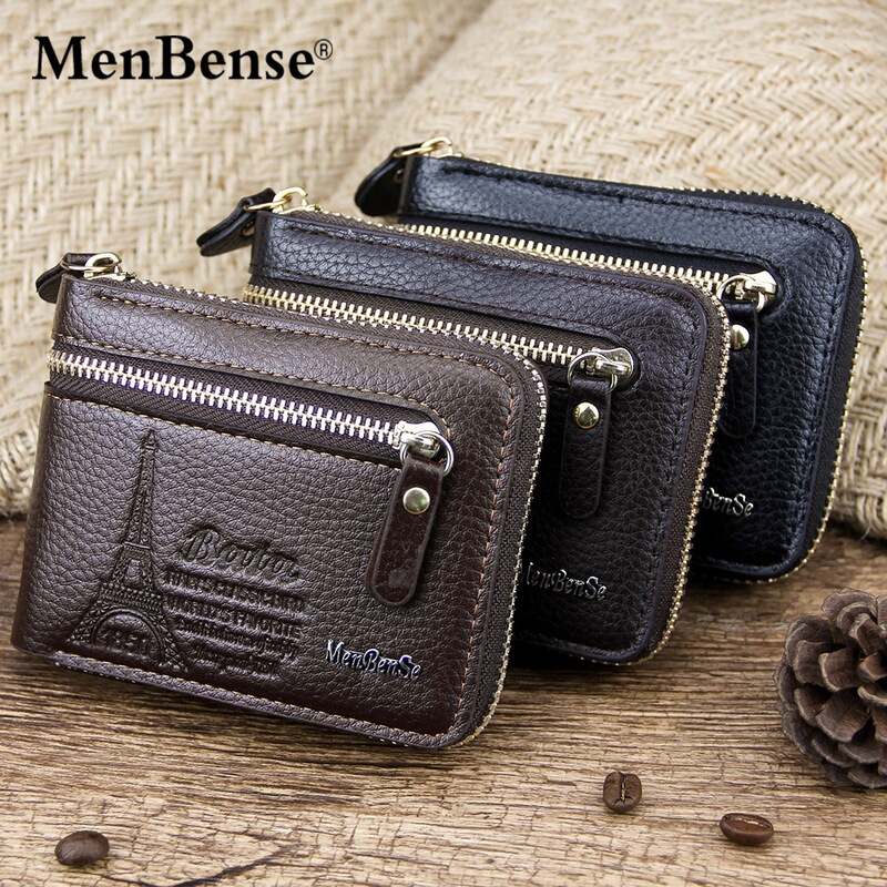 New men's wallet short casual fashion zipper two fold retro pu coin purse a generation of hair New men's wallet short casual fashion zipper two fold retro pu coin purse a generation of hair