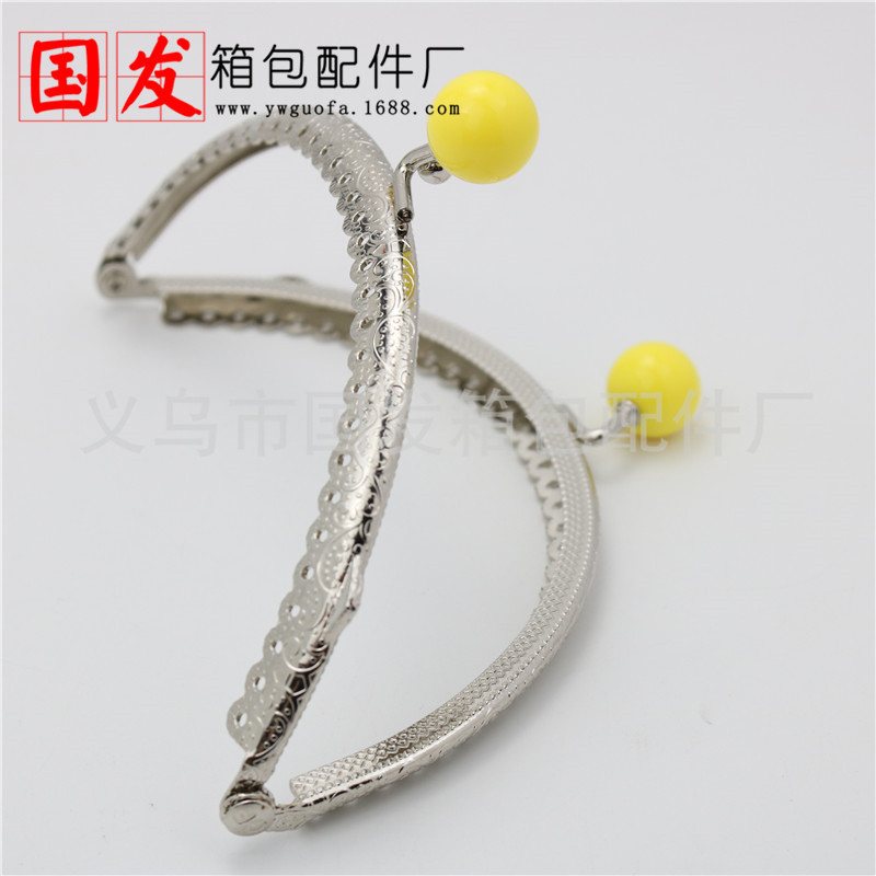 12.5cm mitad circular encaje en relieve cabeza de caramelo oro plateado 14mm cabeza de caramelo 0805-14YS