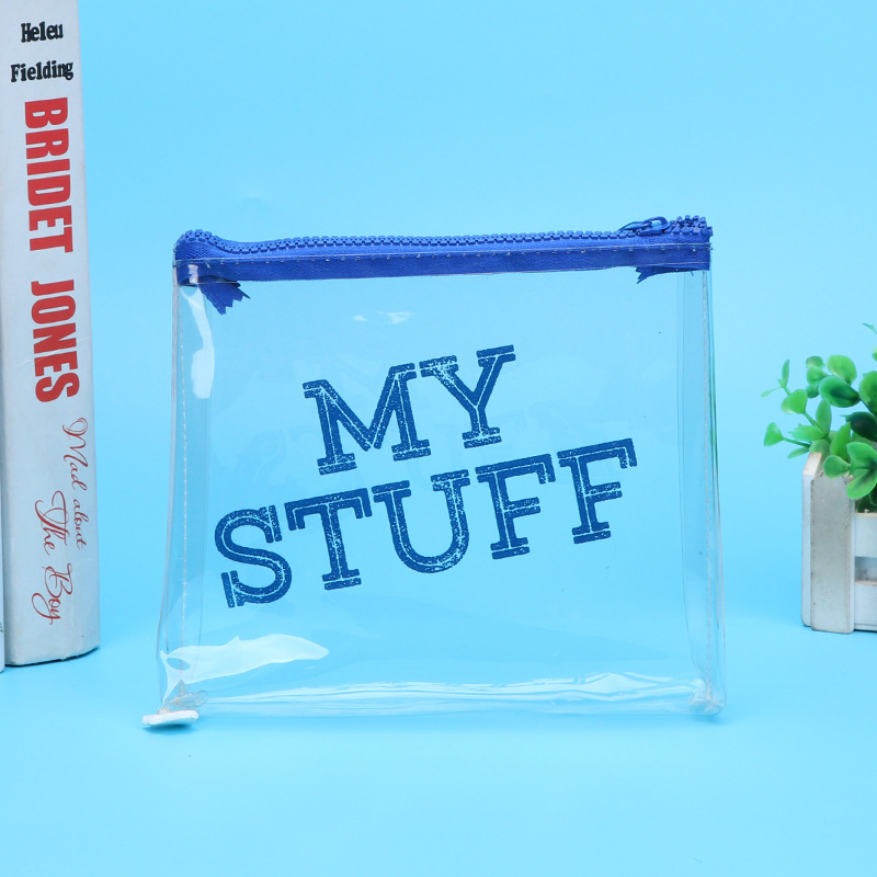 透明PVC化妆袋旅游便携拉链手提袋日用洗漱收纳袋可加印logo