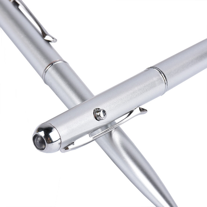 Nuevo plástico creativo bolígrafo invisible UV luminoso procesamiento UV pluma publicidad pluma láser LOGO lámpara de montaje de la pluma 4