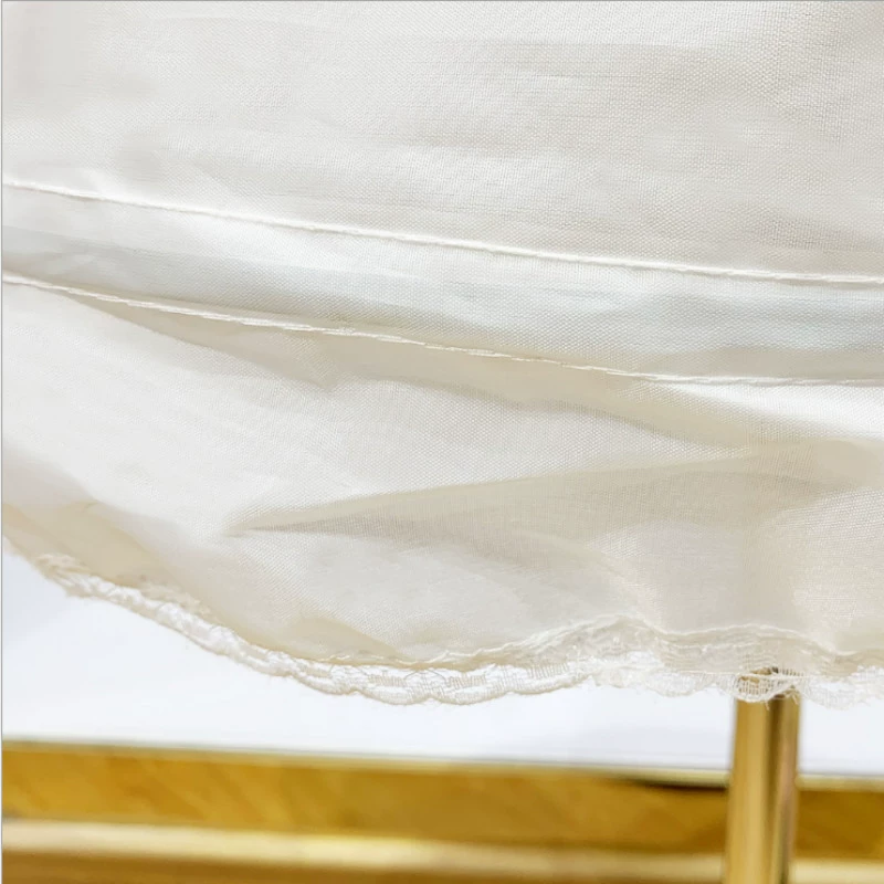 Children's Puffed Petticoat Skirt, 3-Layer with Single Steel Hoop, 55 cm, Sizes 110–170