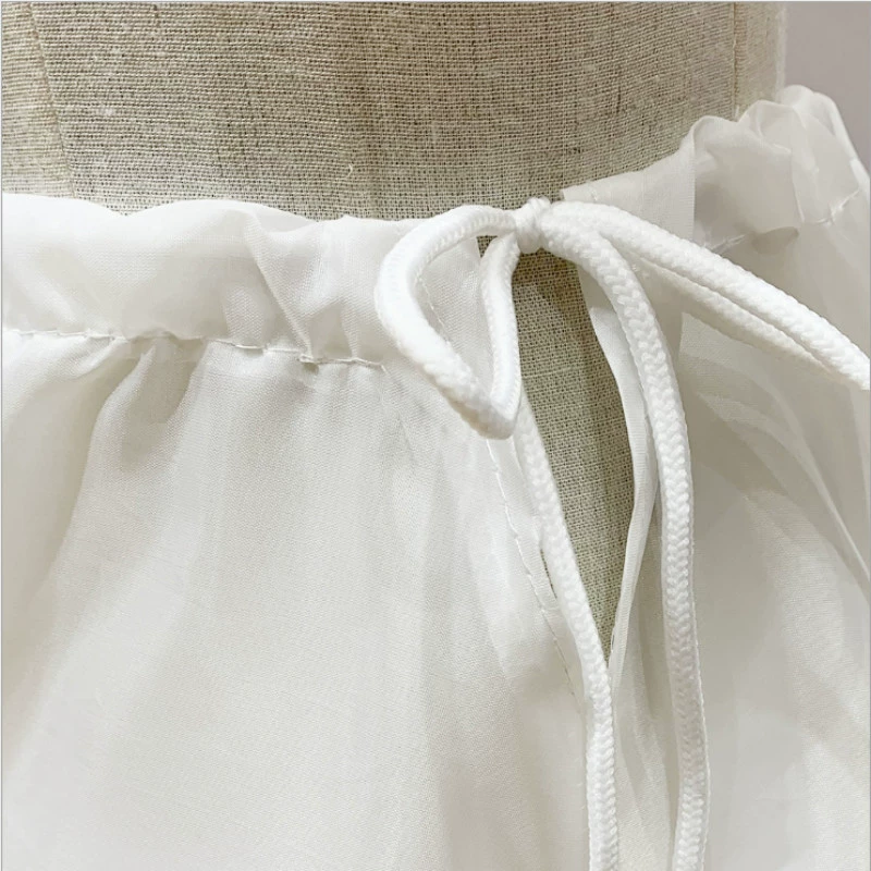 Children's Puffed Petticoat Skirt, 3-Layer with Single Steel Hoop, 55 cm, Sizes 110–170