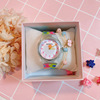 Hyuna colorful little flower watch female middle school student Korean fashion cute girl heart girl candy color fruity watch