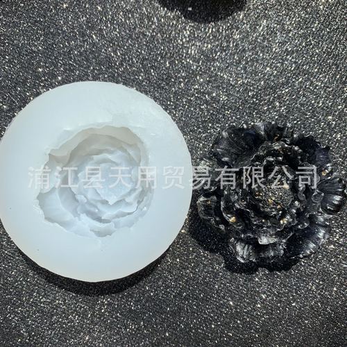 3D three-dimensional poppy flower silicone mold peony bud rose crystal drip mold aromatherapy handmade soap