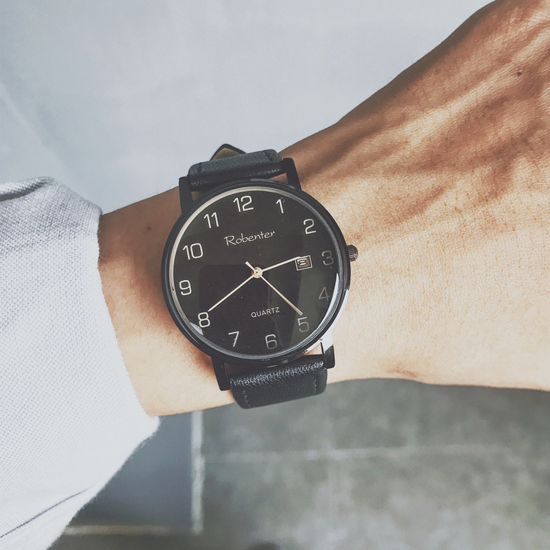 Teenagers Watch Digital Dial Trendy Male Junior High School Students High School Students Korean Version Simple Trendy Casual Belt Waterproof