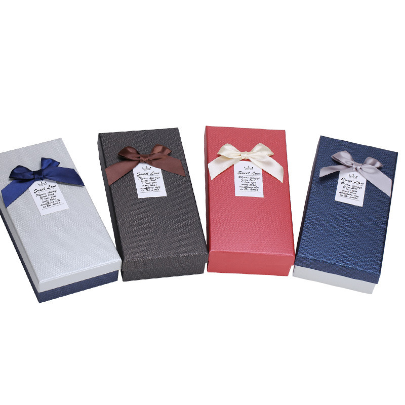 Gift box cheap high-end small size silk scarf gift box rectangular coffee wallet small gift box in stock wholesale Gift box cheap high-end small size silk scarf gift box rectangular coffee wallet small gift box in stock wholesale