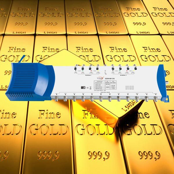 멀티 스위치 950-2150MHZ 위성 안테나 신호 9 인치 및 12 아웃