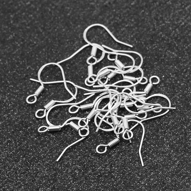 Estilo coreano 925 pendientes de gancho de oreja antialérgico de plata DIY material DIY gancho de oreja material de cobre accesorios de joyería hechos a mano