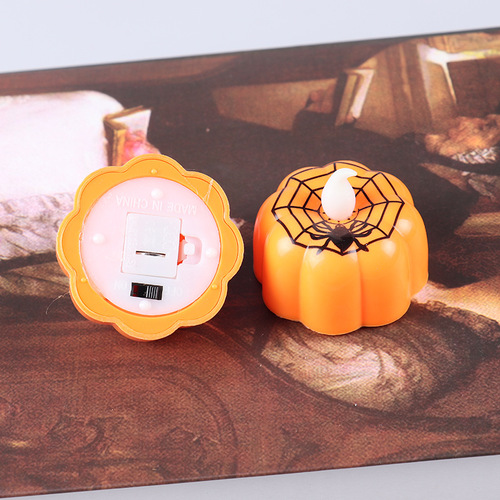 Halloween party decoration supplies led electronic pumpkin lantern atmosphere ornaments light luminous toy pumpkin candle light