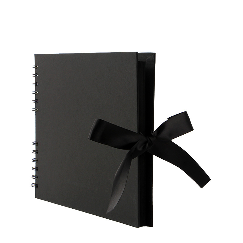 亚马逊8x12英寸diy线圈相册蝴蝶丝带手工收纳相册剪贴本飞机盒装