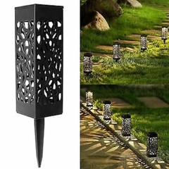 Cross-border solar light, hollow lawn light, outdoor rainproof creative LED motion sensor courtyard hollow light