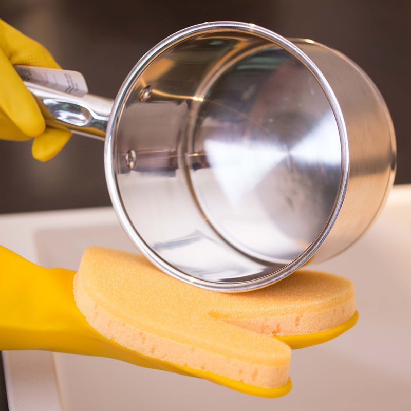 Limpieza del hogar esponja filtro guantes de látex hogar multifuncional guantes de goma