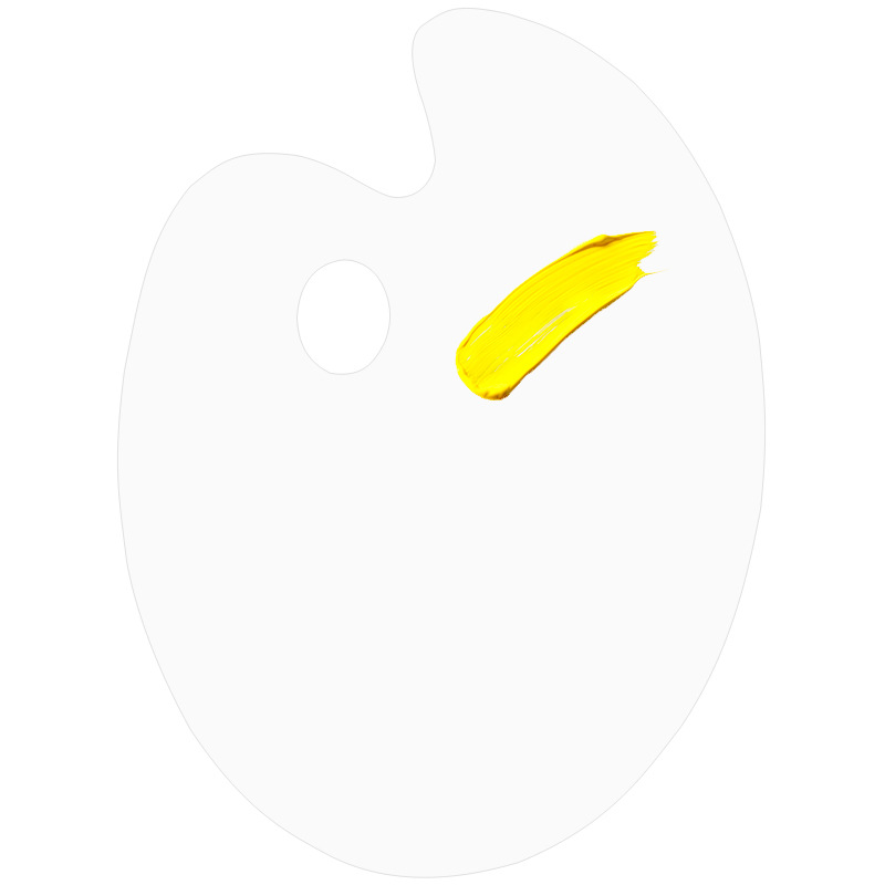 Oval paleta acuarela gouache pintura acrílica Transfronterizo exclusivo acrílico paleta de pintura al óleo paleta transparente