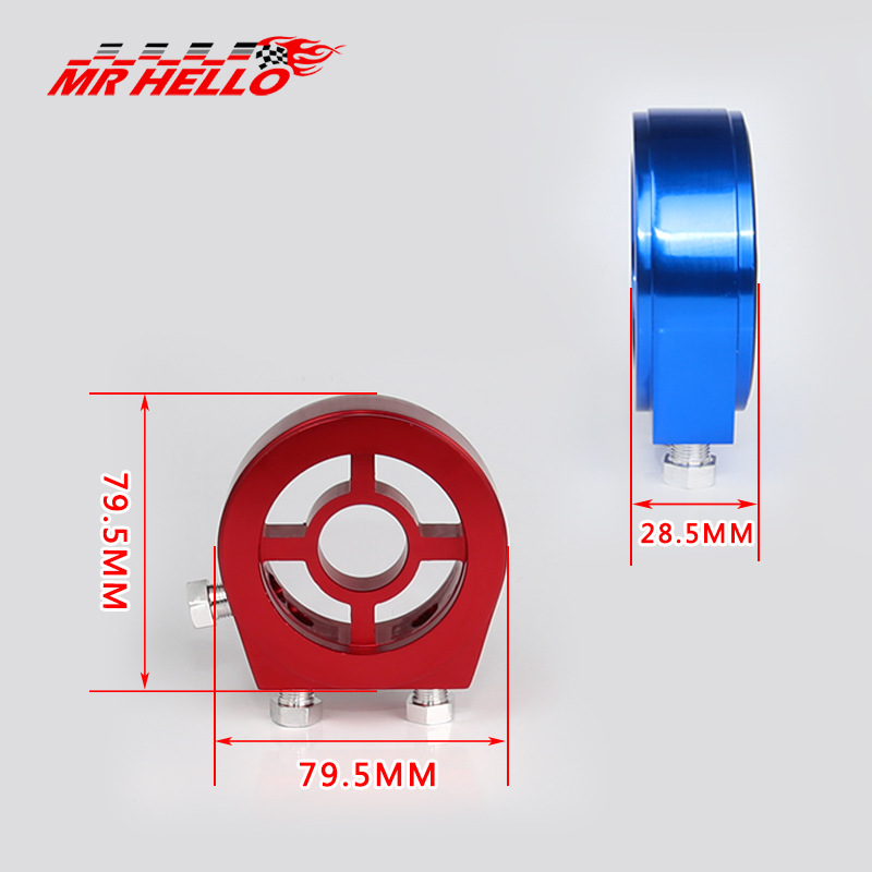 Instrumento de modificación del automóvil accesorios del medidor de temperatura del aceite de la torta de aceite base del filtro de la máquina Universal accesorios del medidor de presión de aceite de la torta de aceite