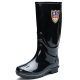 Shanghai Huili rain boots 863 ladies high tube middle tube rain boots non-slip wear-resistant plastic all black water shoes wholesale