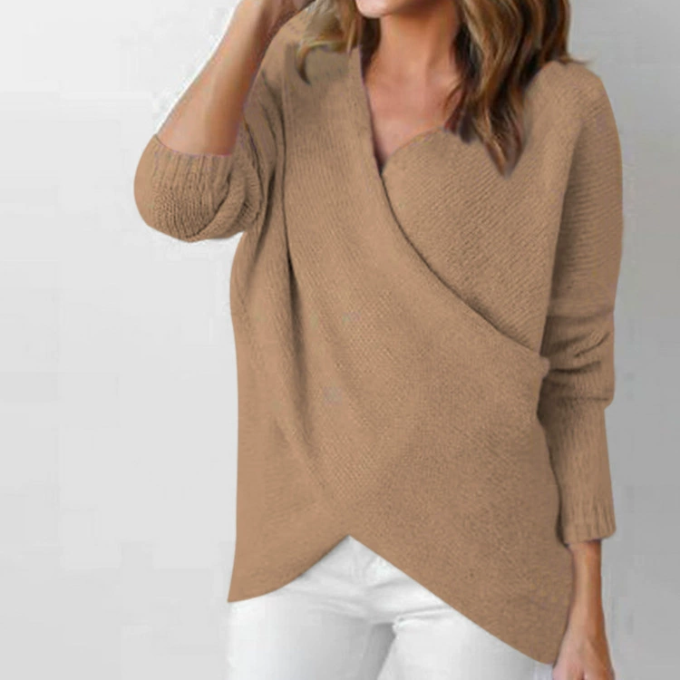 Autumn knitted sweater, European style, plus size, Amazon