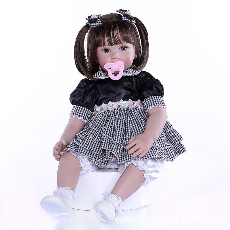 NPK Pelo Largo simulación muñeca linda chica de juguete para niños cumpleaños regalo vacaciones