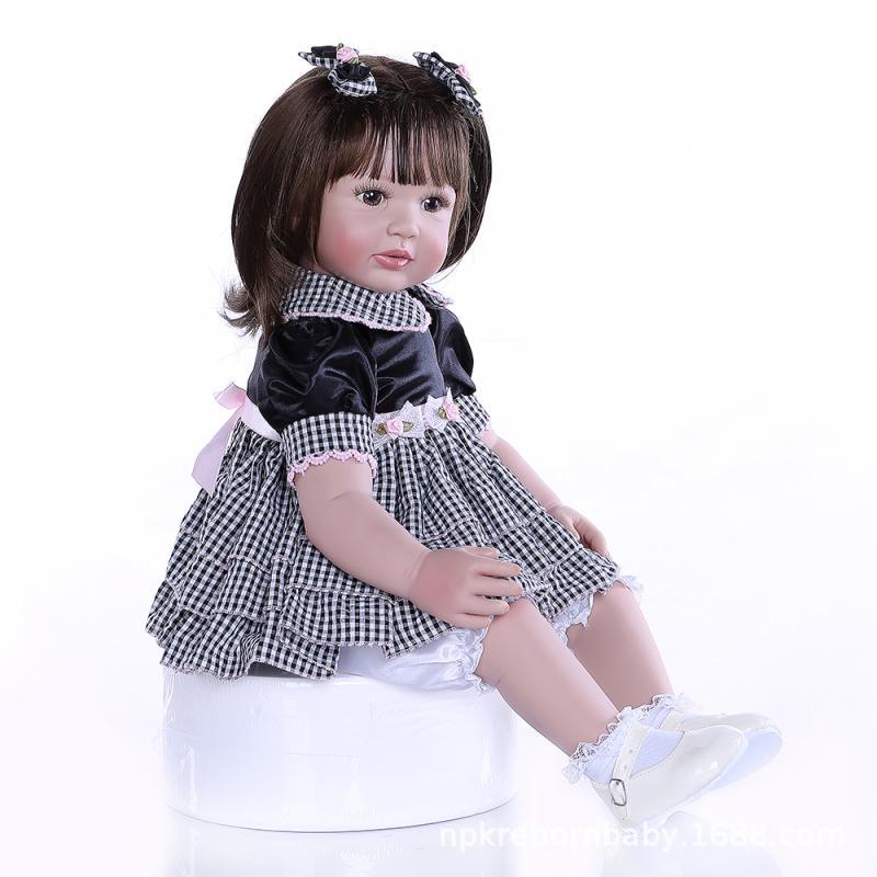 NPK Pelo Largo simulación muñeca linda chica de juguete para niños cumpleaños regalo vacaciones