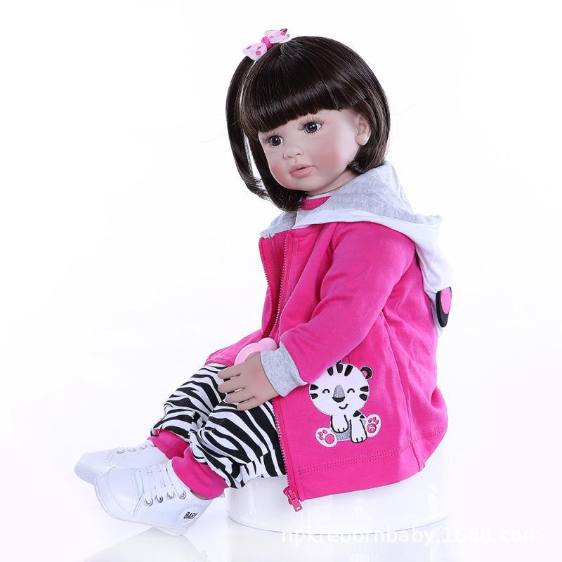 NPK nuevo lindo niña niño pelo largo se puede cambiar Play House Juguetes