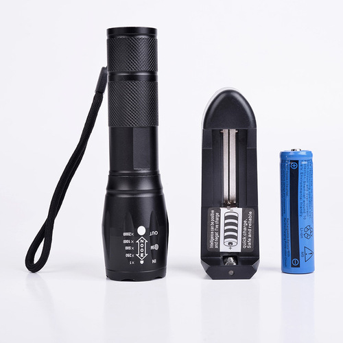 Aluminum Alloy High-Intensity Amazon A100 Telescopic Focus Outdoor Handheld T6 Gift High-Intensity Flashlight
