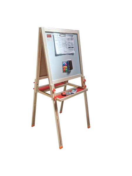 Wooden double-sided drawing board from natural wood