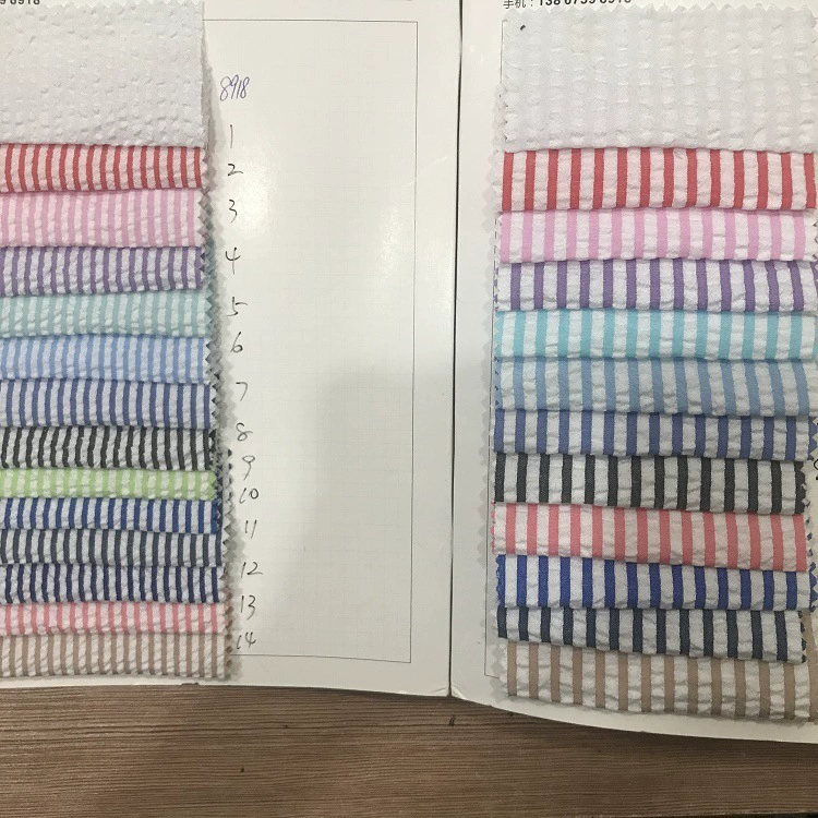 【Высокая частота продаж по низким ценам】100% полиэстеровая ткань с пузырчатой полосатой текстурой для упаковки в индивидуальные коробки, 0,2*0,2, полиэстеровая ткань с полосатым клетчатым узором.