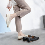 FS-13 Вечерние туфли, новинка 2026 года, весенние новые универсальные туфли интернет-знаменитостей на плоской подошве, четырехсезонные туфли-бобы, одноразовые туфли для женщин, предназначенные для двух ношений