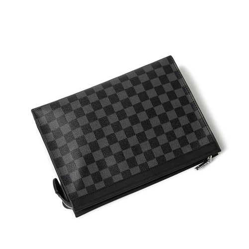 Men's Handbag  New Men's Soft Leather IPAD Clutch Bag Envelope Bag Trendy Business Casual Large Capacity Clutch Bag