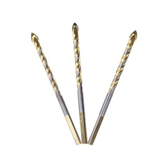 Manufacturer wholesale gold carbide triangular drill bit, drill table electric drill, impact drill, threaded alloy twist drill