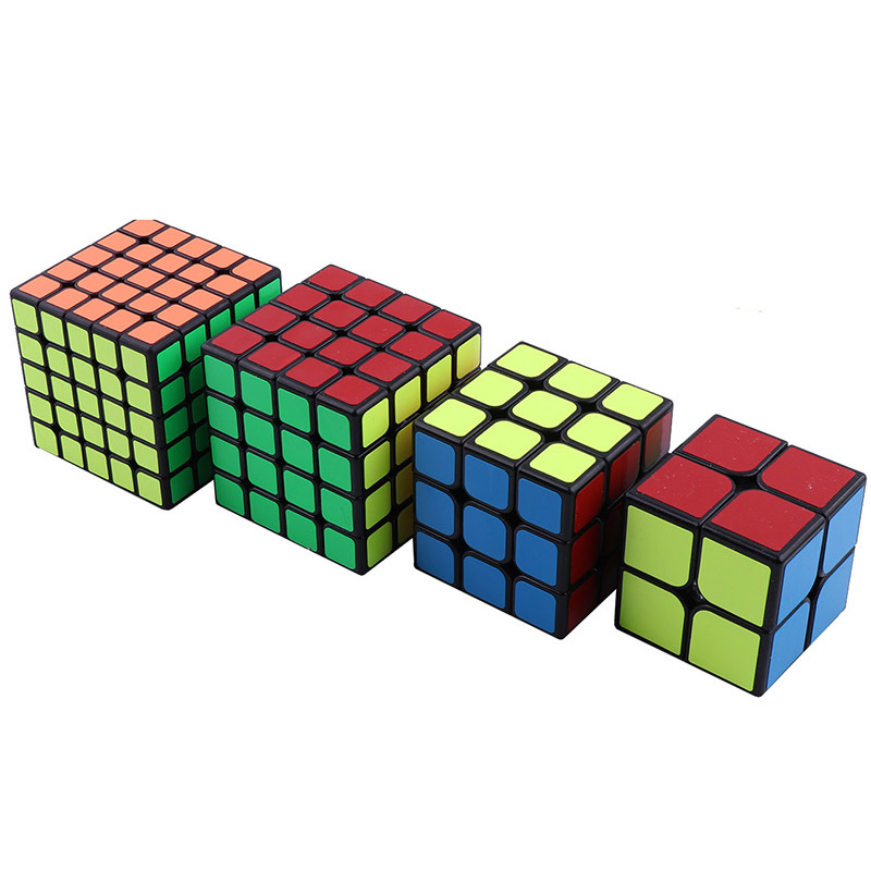 Oferta especial Cubo de Rubik conjunto completo tres 3 Nivel Dos 2 4 5 nivel competencia especial suave principiante competencia juguetes educativos