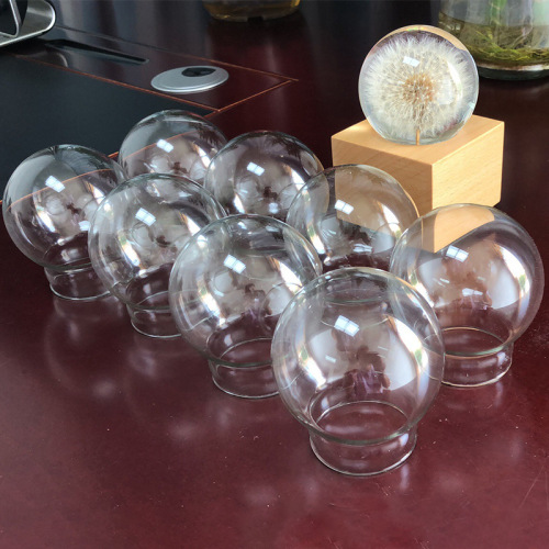 Supply eternal flower glass dome ball glass dome DIY landscape dust cover micro landscape transparent glass dome