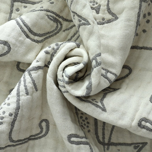 2019 new cotton gauze pillow cover Japanese style 6-layer pleated thickened pillow cover for male and female students