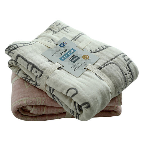 2019 new cotton gauze pillow cover Japanese style 6-layer pleated thickened pillow cover for male and female students